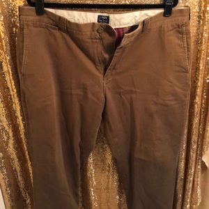 JCrew Flannel lined khaki pants. 38/32